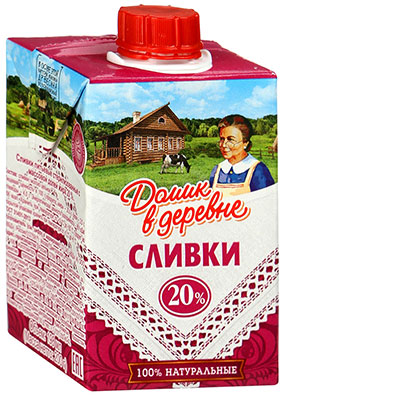 Сливки Домик в деревне 20%
