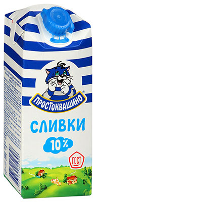 Сливки Простоквашино 10%