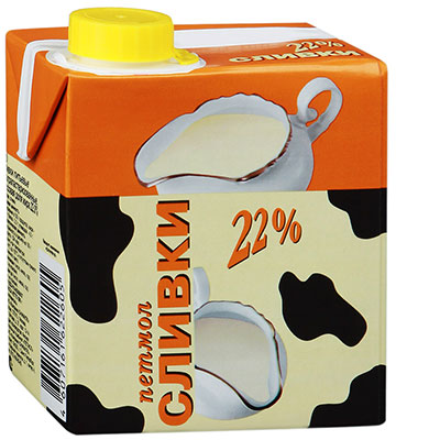 Сливки Петмол ультрапастеризованные 22%