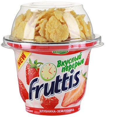 Продукт йогуртный Campina Fruttis «Вкусный перерыв»