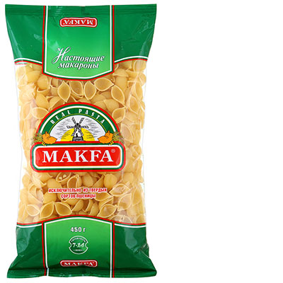Макароны Макфа ракушки