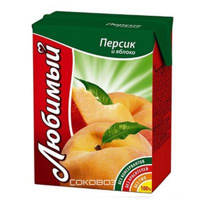 Сок Любимый сад Персик-Яблоко  (1*27) 0.2л