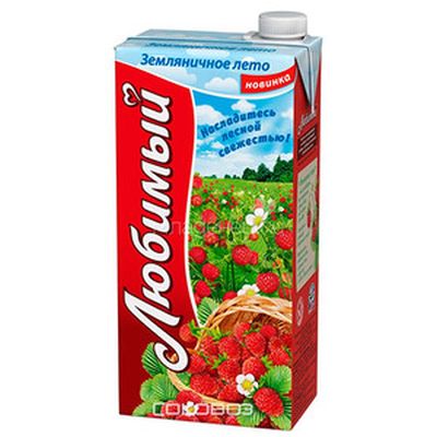 Сок Любимый сад Земляника (1*12) 1л