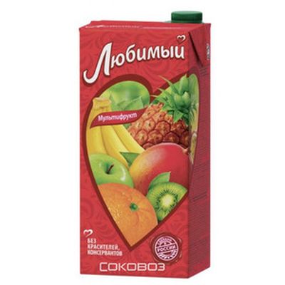 Сок Любимый сад Мультифрукт  (1*12) 1л