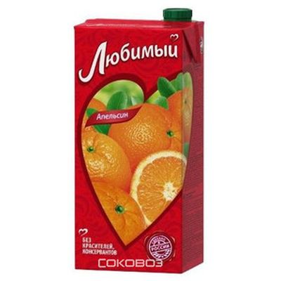 Сок Любимый сад Апельсин Манго Мандарин   (1*6) 2л