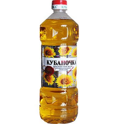 Масло подсол. 1л Кубаночка не раф. (1*15)