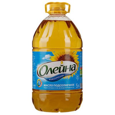 Масло подсол. 5л. Олейна  раф. (1*3)